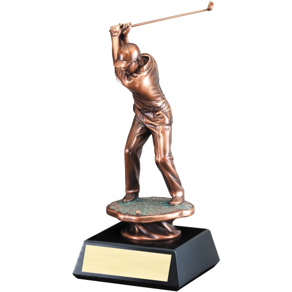 Golf Resin Bronze Swing